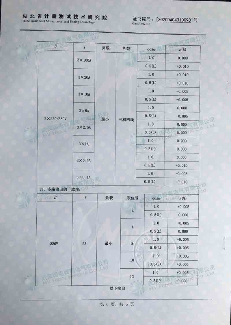三相多功能电能表检验装置
