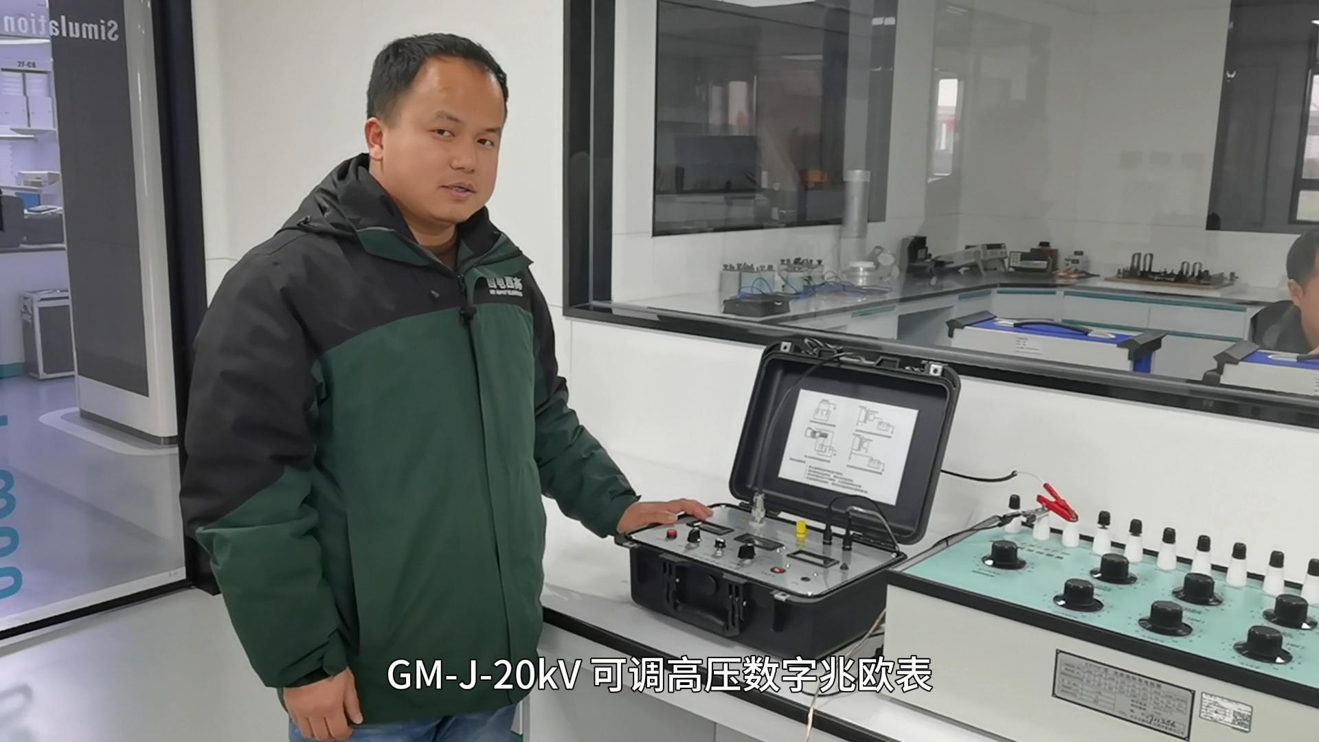 GM-J-20kV可调高压数字兆欧表 操作视频